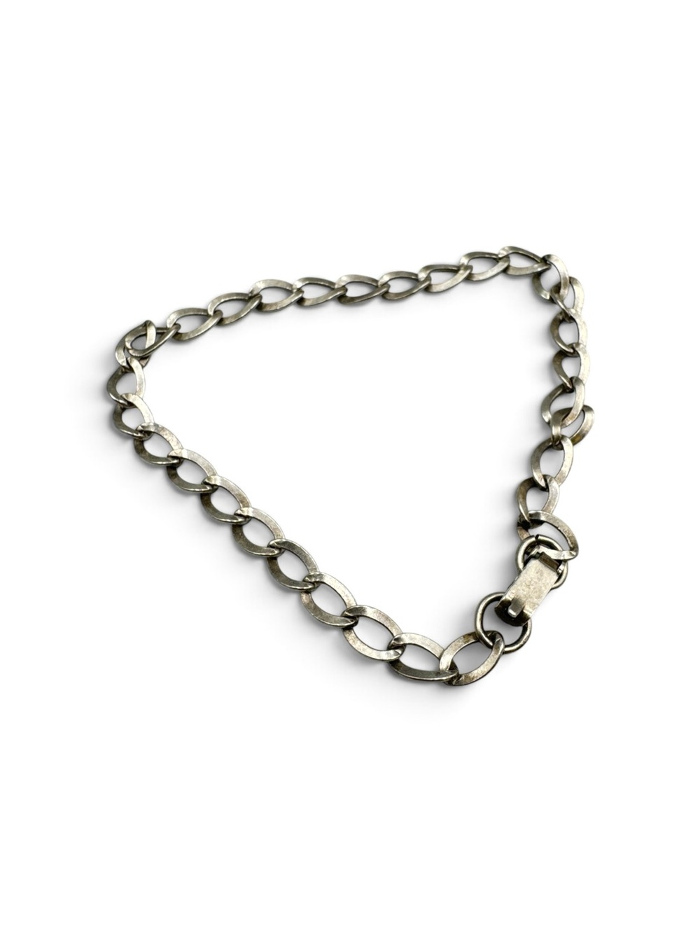 Vintage Sterling Silver Charm Bracelet 7.75” Starter Bracelet No Charms